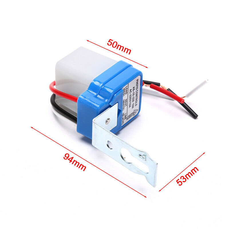 Automatic On Off Photocell Street Lamp Light Switch Controller DC AC 220V.l8
