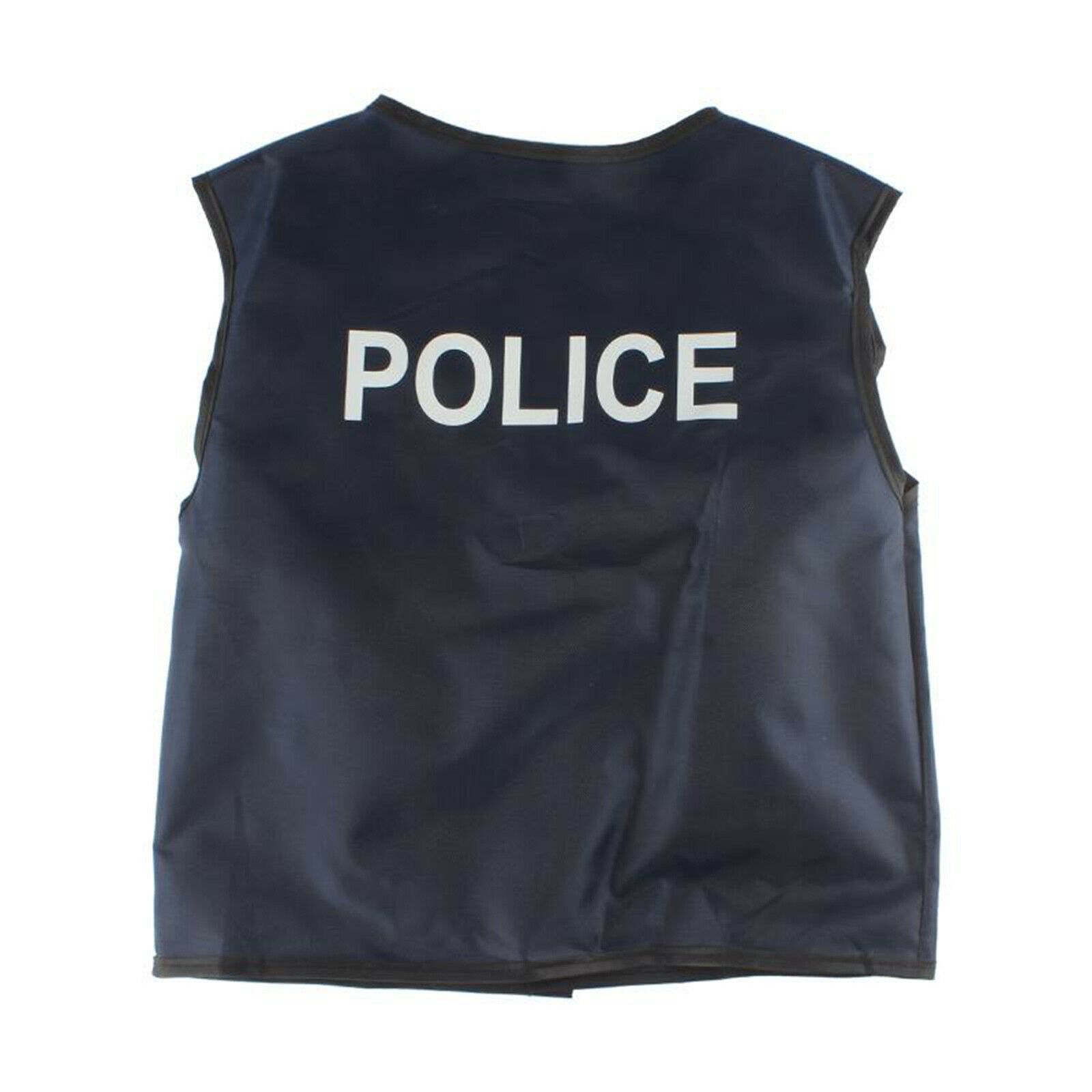 4x Toddlers Dress up Policeman Vest Costume for Pretend Play Party Supplies