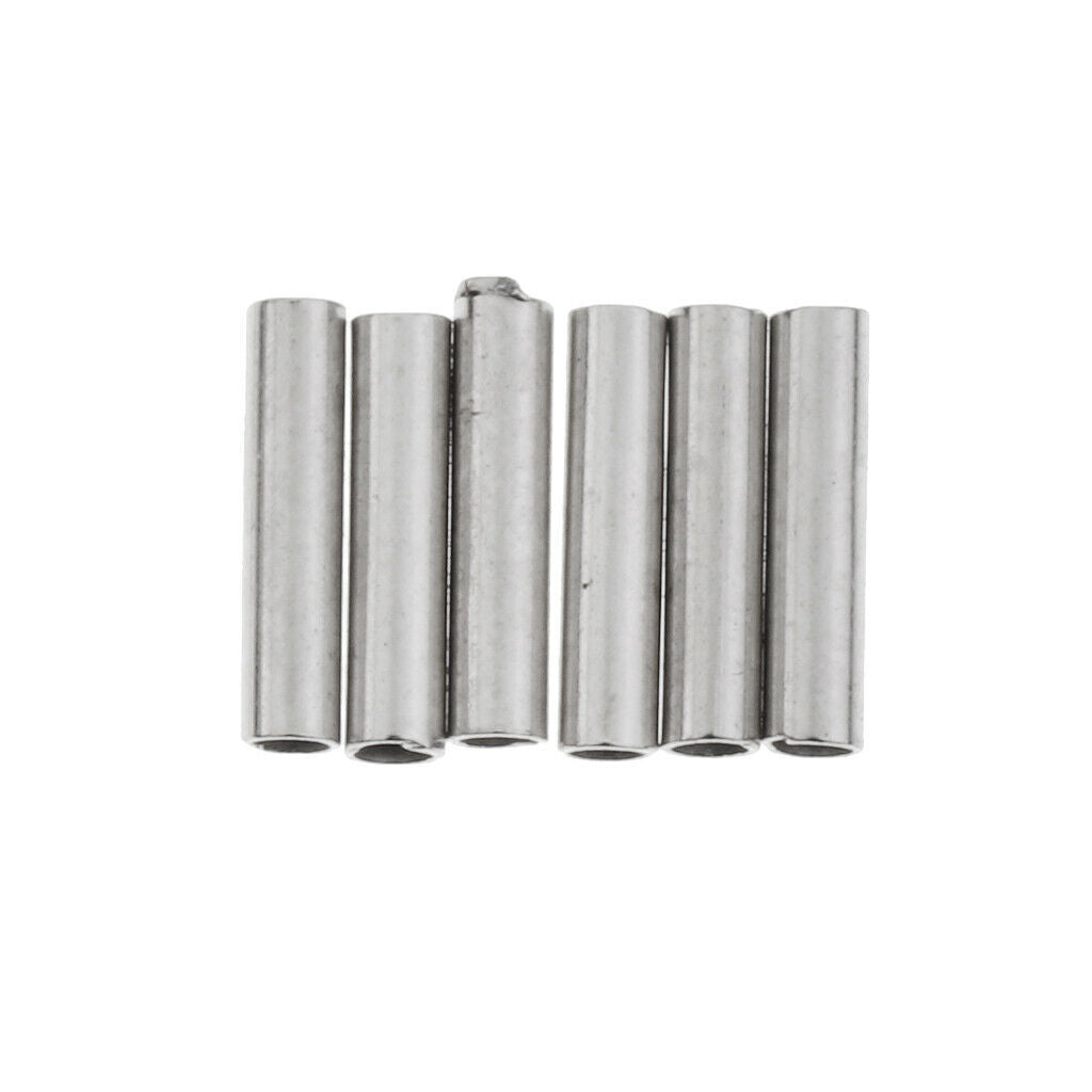 400x Single Fishing Crimps Sleeves Copper Tube Fishing Connector Wire Traces