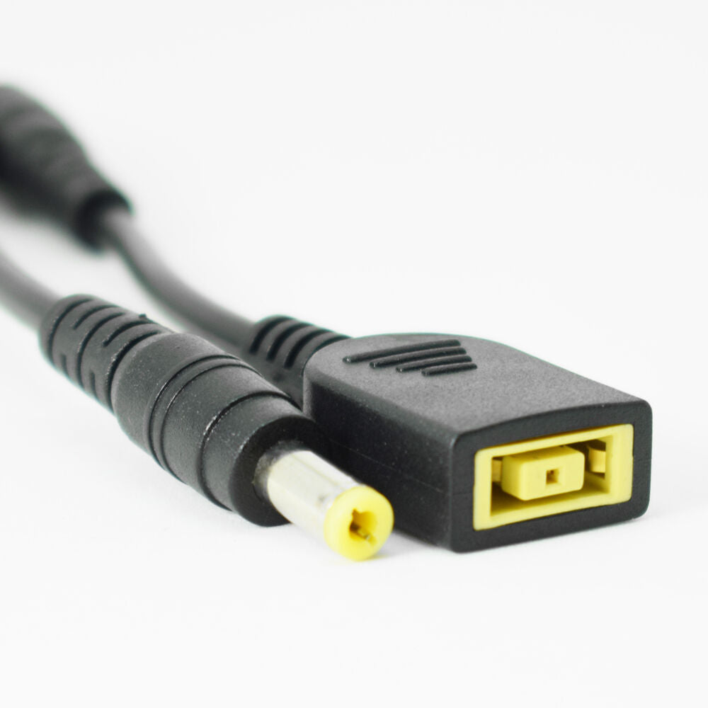 4pcs 5.5x2.5mm Male To Square DC Tip Female Adapter Cable For Lenovo ThinkPad