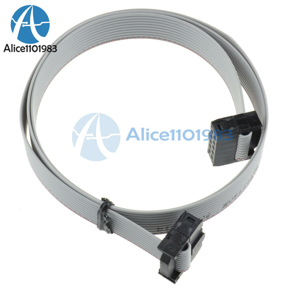 10PCS 70CM 10 Pin USBISP USBASP JTAG AVR Download wire 10P Ribbon Cable 2.54mm
