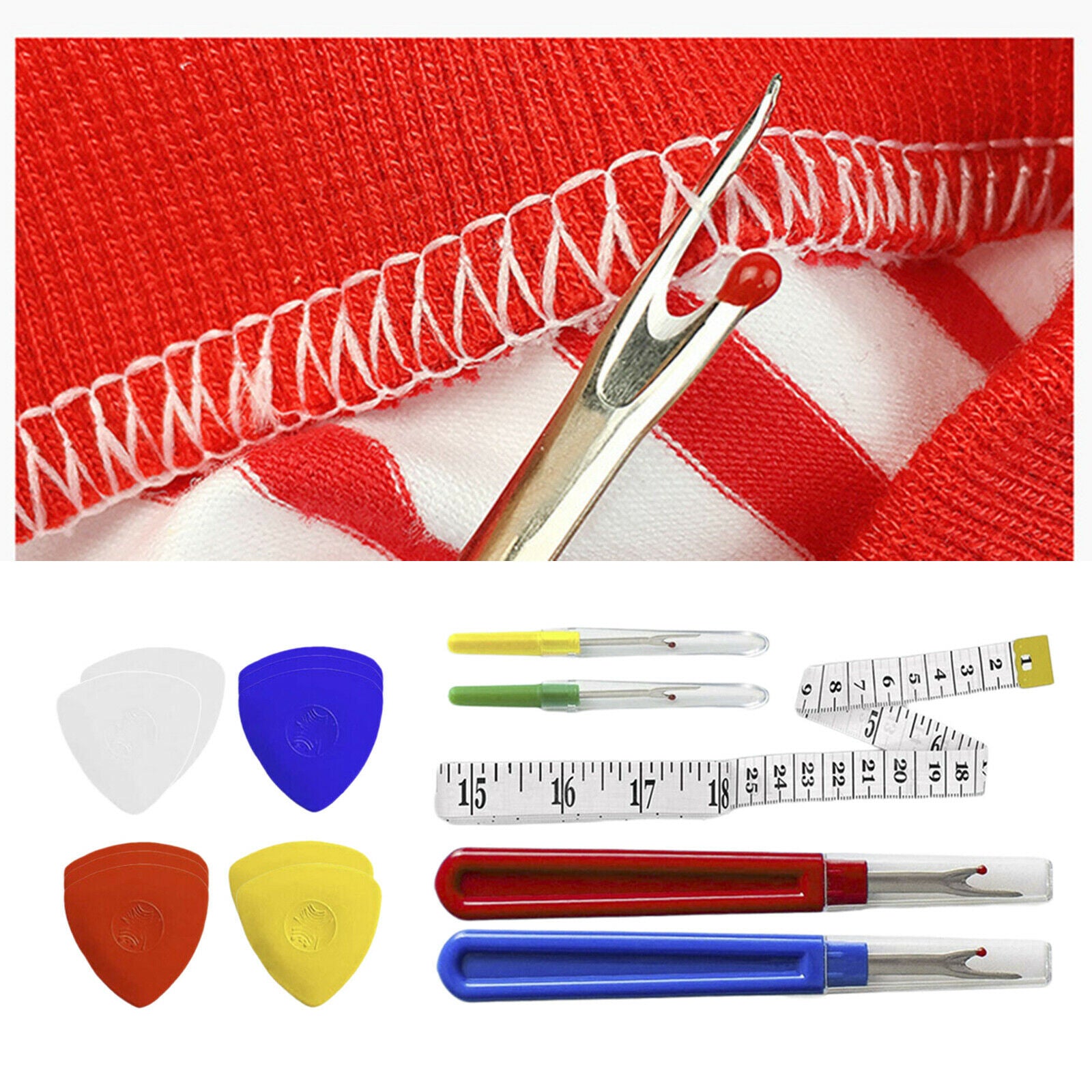 15Pcs Seam Ripper Sew Stitching Unpicker Needlework Stitch Supplies Kits