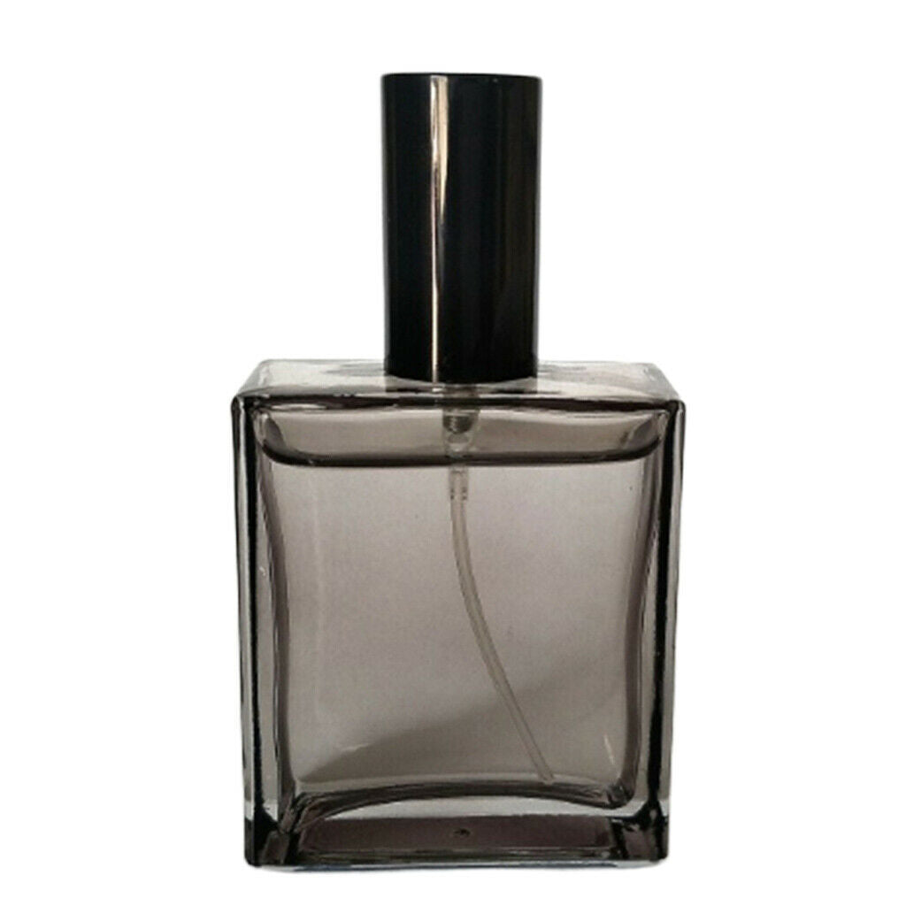 2 lot Perfume Pump Bottle Refillable Aftershave Atomizer Sprayer Gray 1.7oz