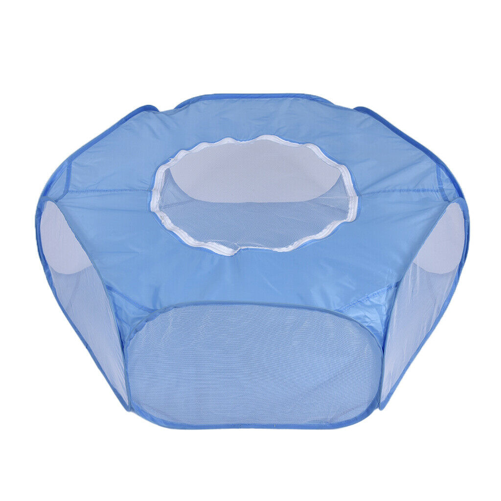 Foldable Small Animals Playpen Cage for Hamster Rabbit Gerbil Sky Blue