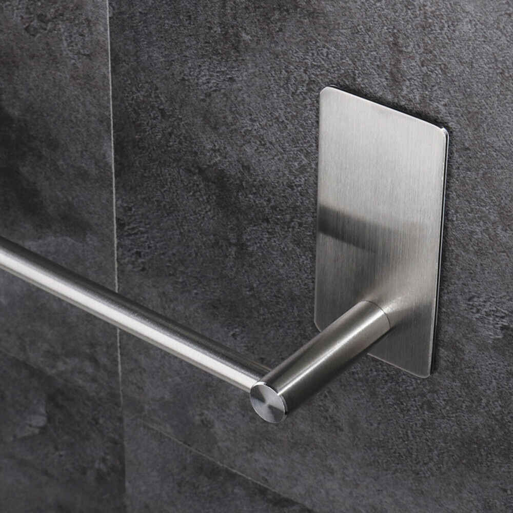 Stainless Steel Over Door Towel Hook Rack Kitchen Cabinet Storage Shelf Holder
