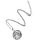 Pendant Chain Necklace Round Twist Knots Hollow Pendant Charm Women Jewelry