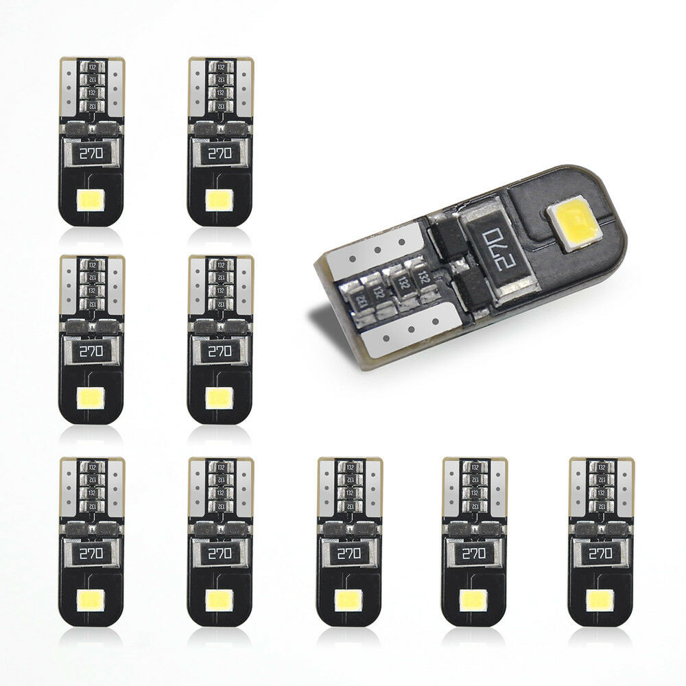 10* 6000K Canbus 2825 T10 168 194 W5W Dome License Side Marker LED Light Bulb US