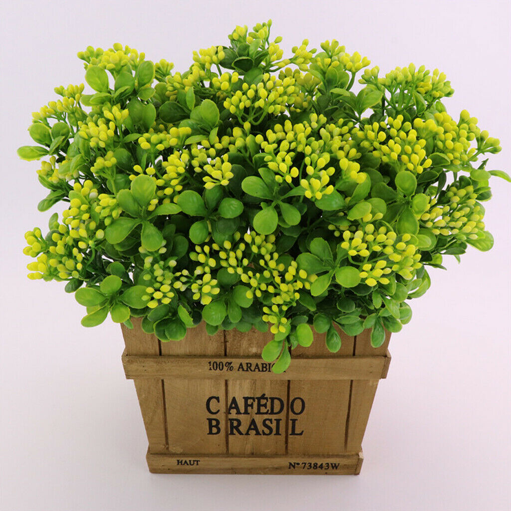 Artificial Milan Fruit Bouquet Home Office Vase Flower Decoration Yellow