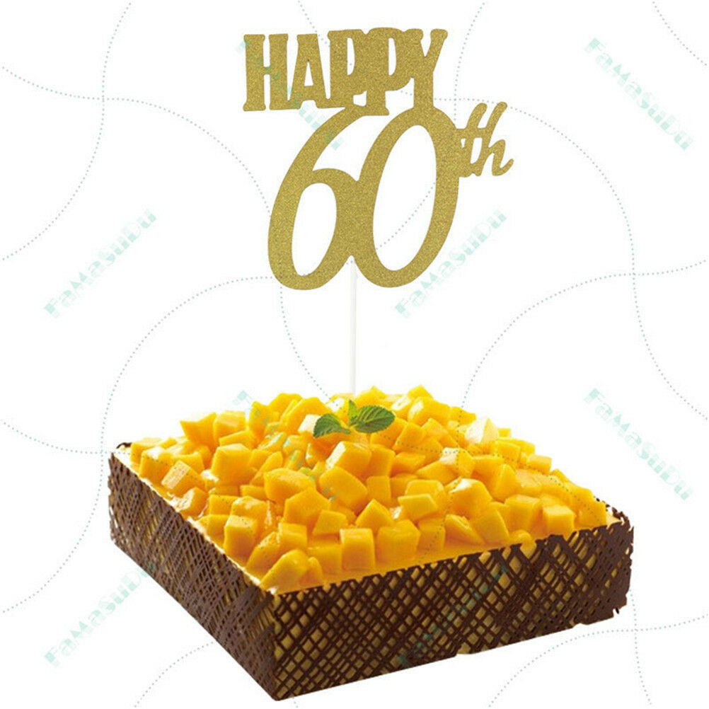 happy 60th cake toppers anniversary party supplies birthday party decorat.l8