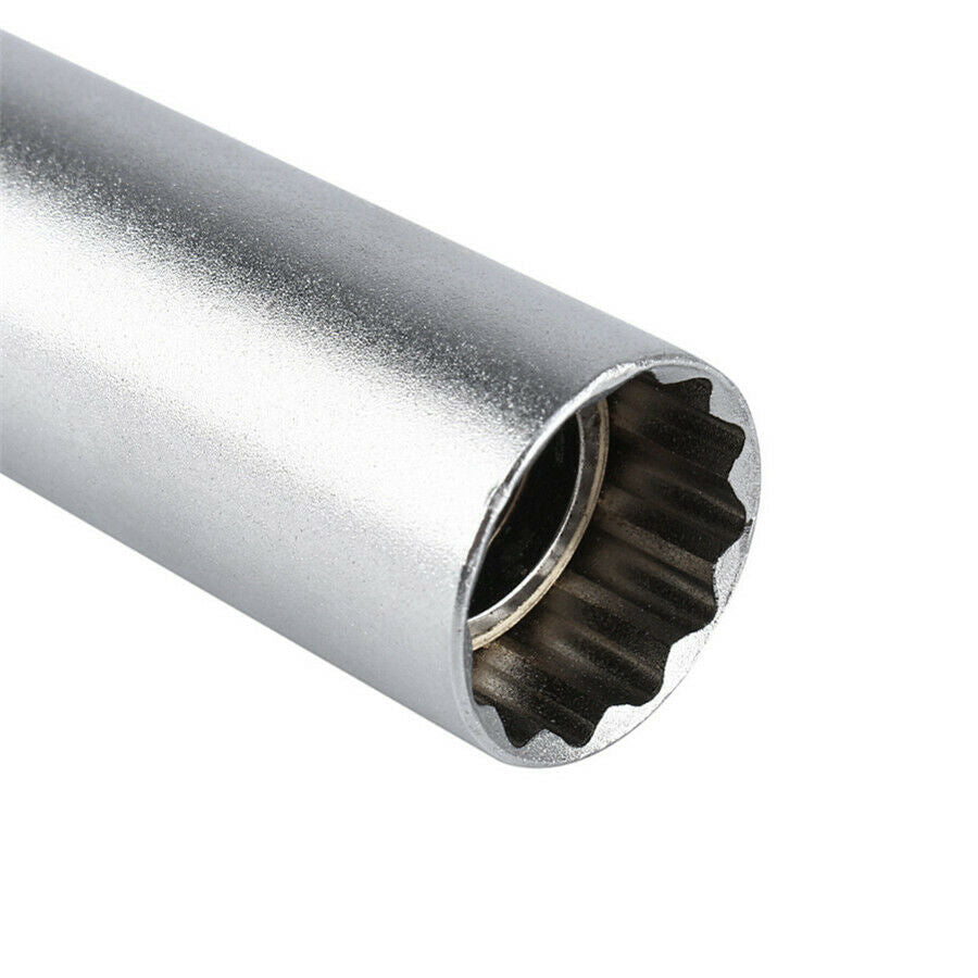 65mm Magnetic Spark Plug Socket Wrench 3/8 14MM Spark Plug Removal Tool Chrome