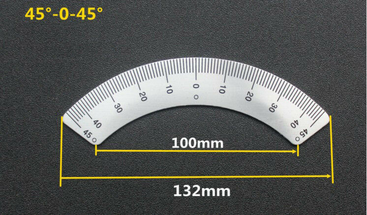 Bridgeport Mill part, milling machine 45° degree angle plate Scale ruler 1pc
