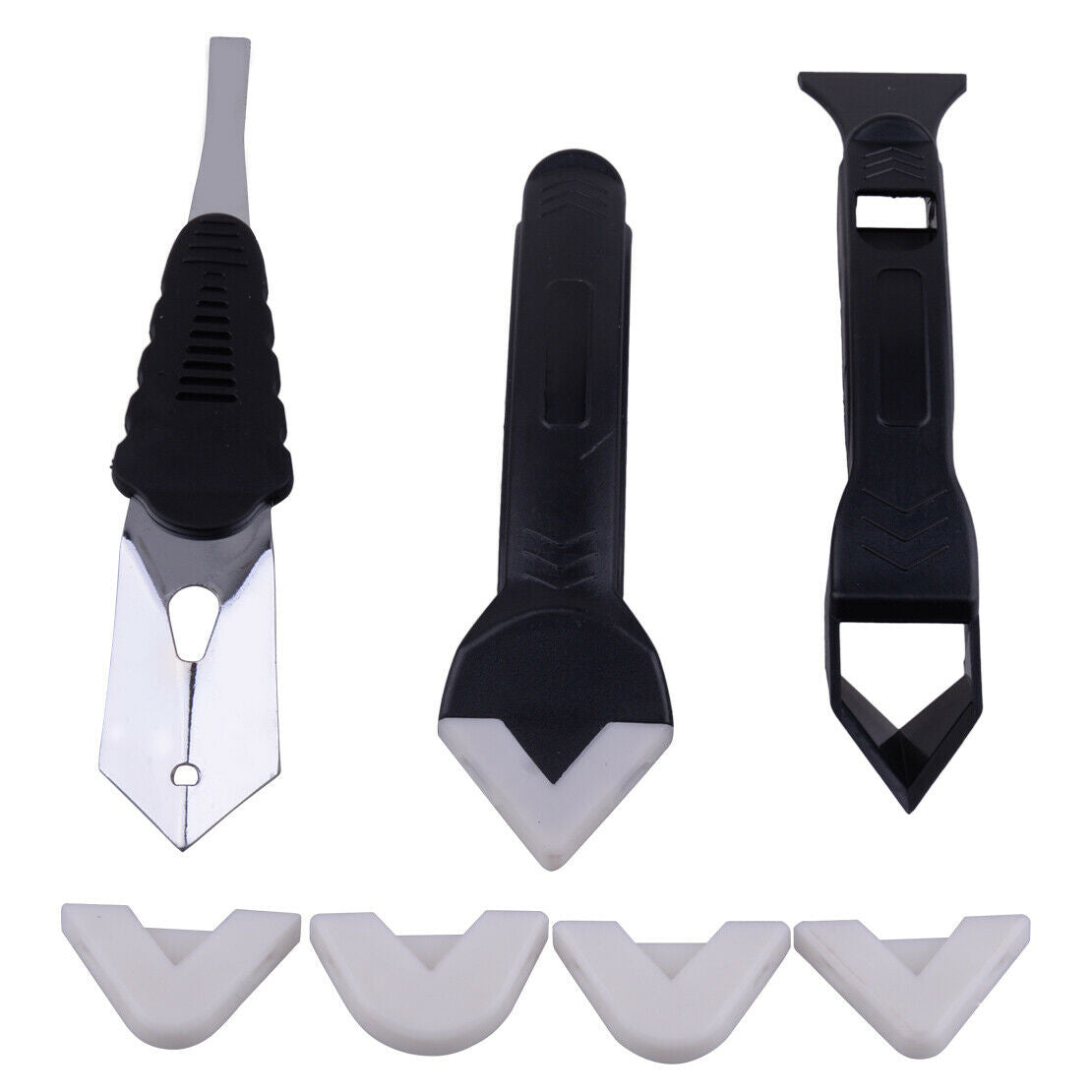 Silicone Scraper Caulking Grouting Sealant Finishing Cleaning Tool Remover An