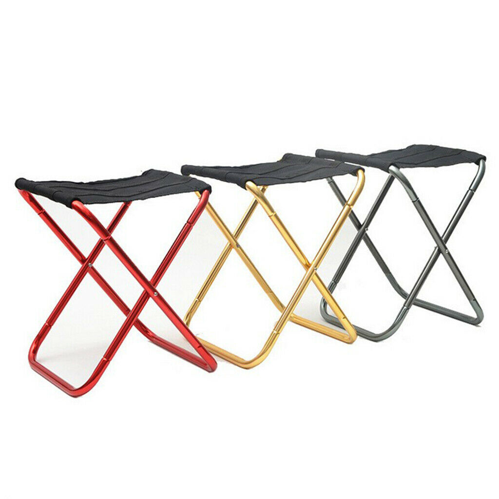 Outdoor Ultralight Portable Folding Chair Fishing Camping BBQ Picnic Red