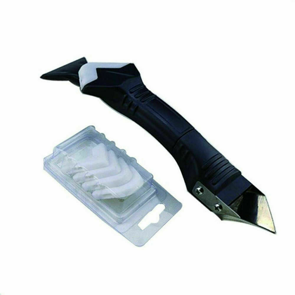 Pro 3In1 Silicone Remover Caulk Finisher Sealant Smooth Scraper Grout Set Tools