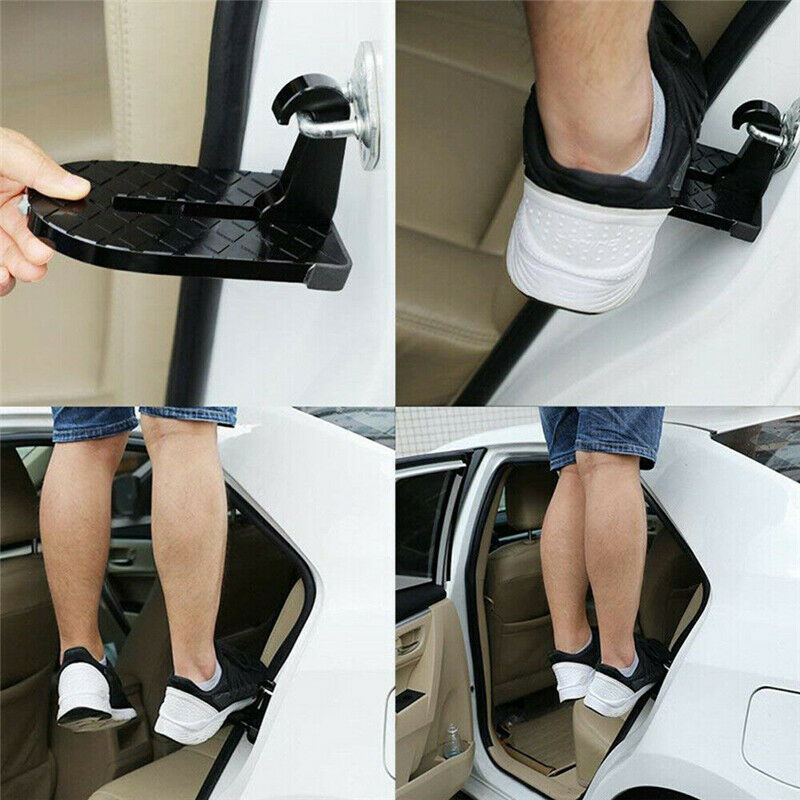 2Pcs Folding Car Door Latch Hook Step Foot Pedal Ladder For SUV Jeep Truck Roof