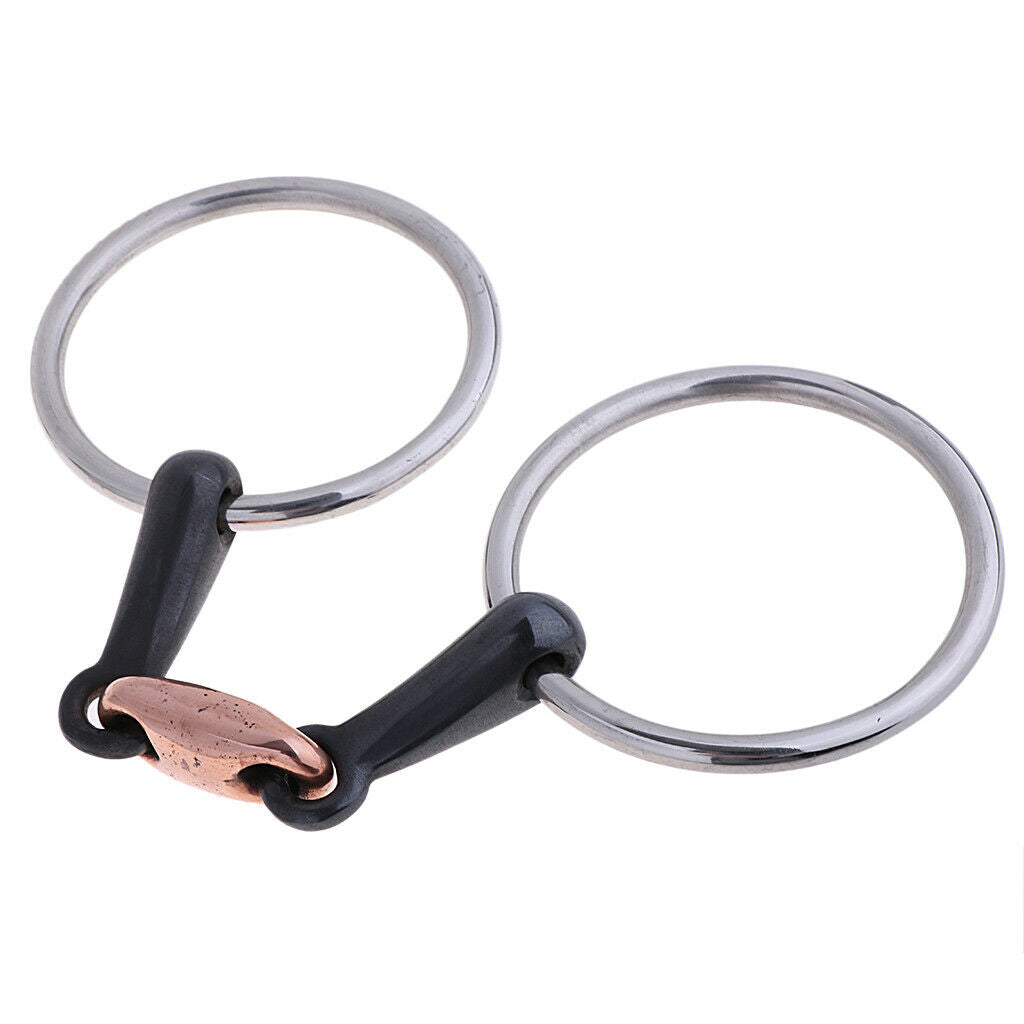 Copper Link Eggbutt   Ring   for Horse 105mm