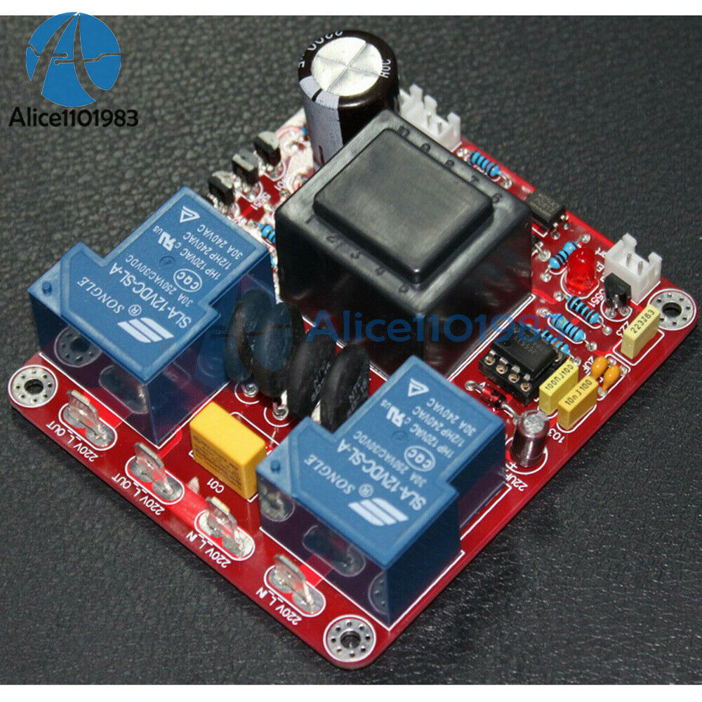 Amplifier Board Power Supply Delay Soft Start Temperature Protection Board