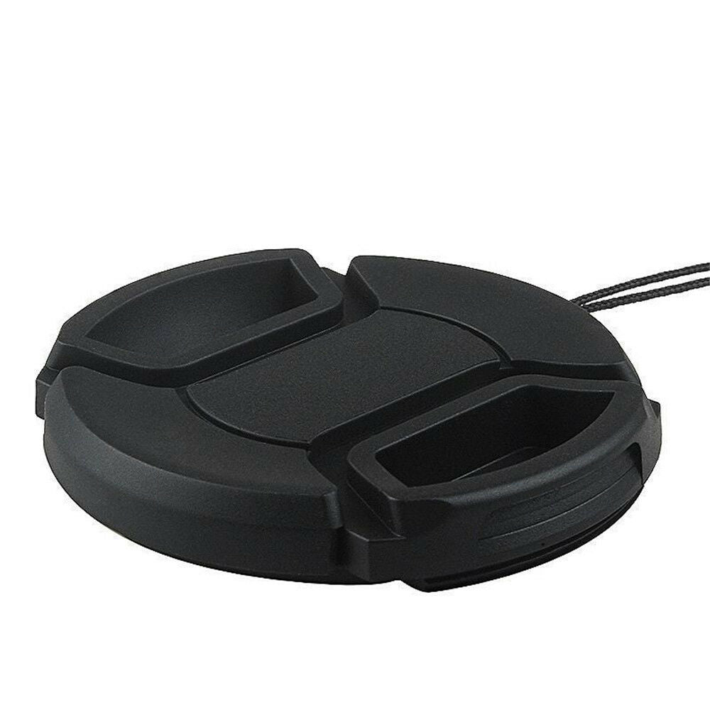 For Canon Nikon Sony w string 52mm center pinch snap Front Lens Cap Cover C