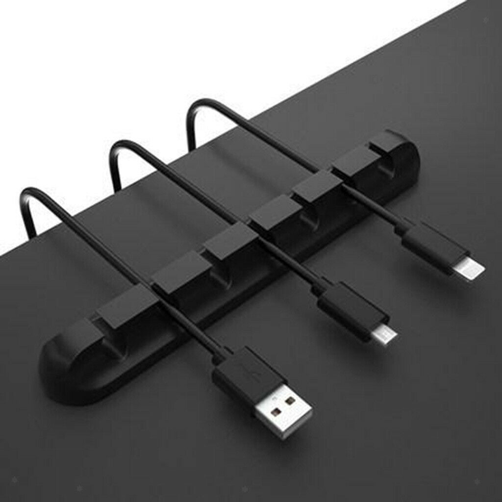 3x Assorted Earphone Cable Clip Holder Cord Management Organizer Winder