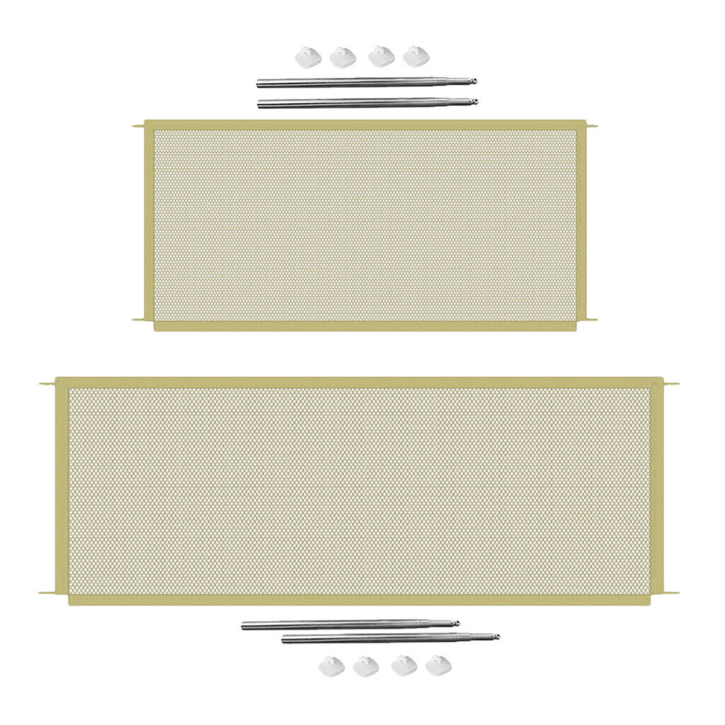 Set of 2 Folding Dogs Safety Fence Pet Isolation Gate for Doggies Indoor