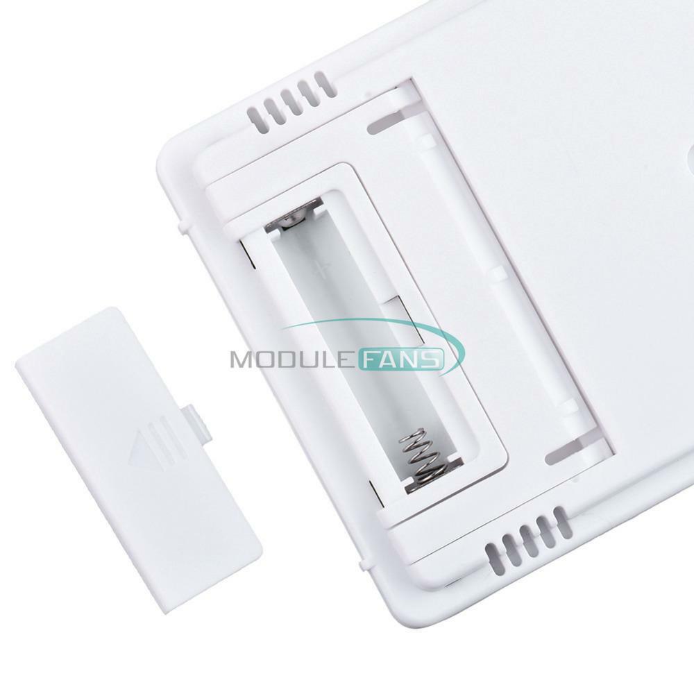 Weather Station Hygrometer Thermometer Desk Alarm Clock HTC-1