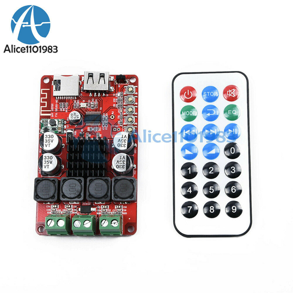 TPA3116 Bluetooth Audio Receiver Power Amplifier Board 2X50W with Remote Control