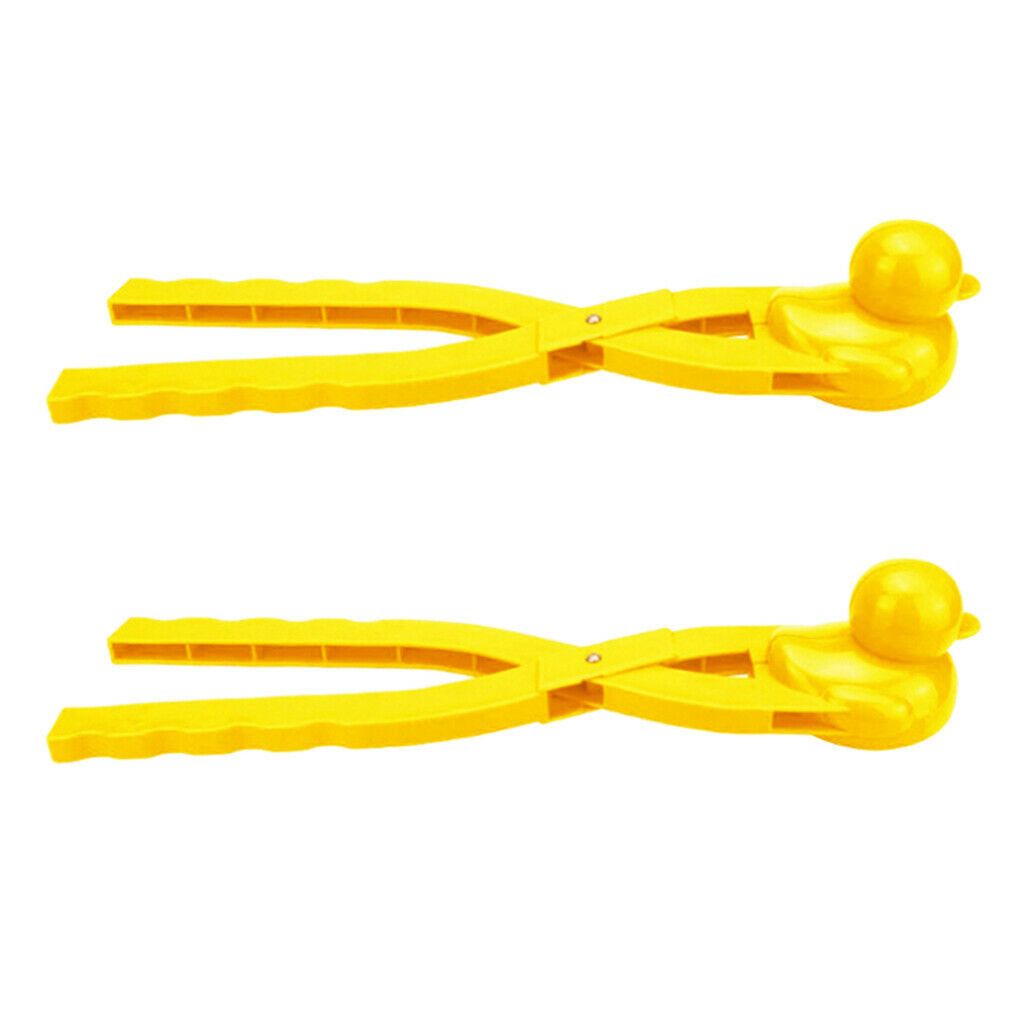 Snow Mold Snowball Maker Clip Snow Toys Tool Winter Outdoor Sport Yellow