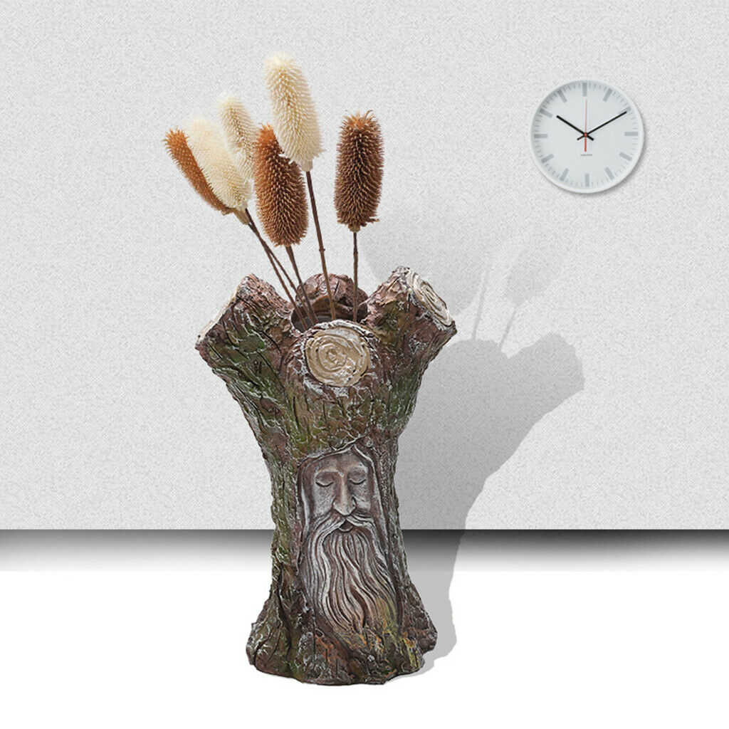 Creative Ancient Tree Flower Pot Planter Dried Flowers Vase Decorative