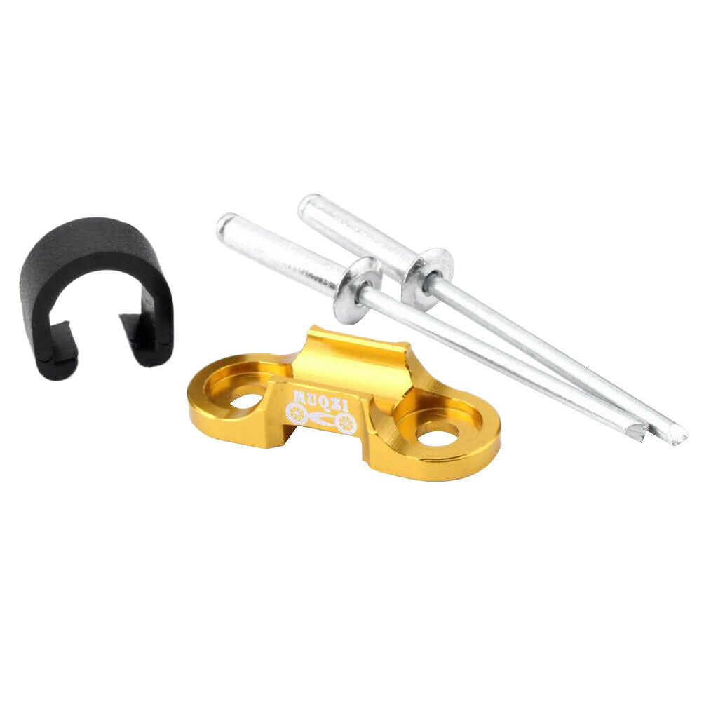 Set of 4 Bike Bicycle Brake Cable Housing Guide Hose C Clip Rivet Cycling