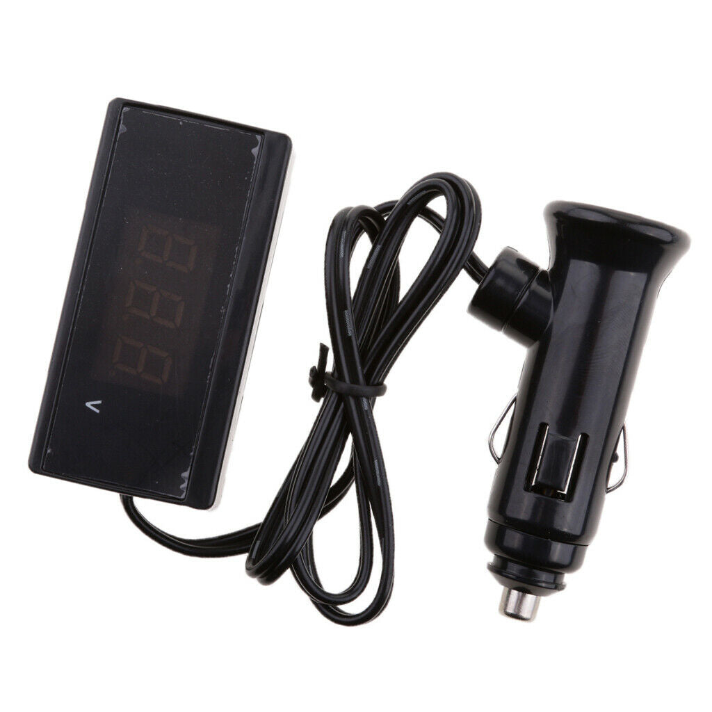 1 piece LED digital car volt meter DC 12V or DC 24V