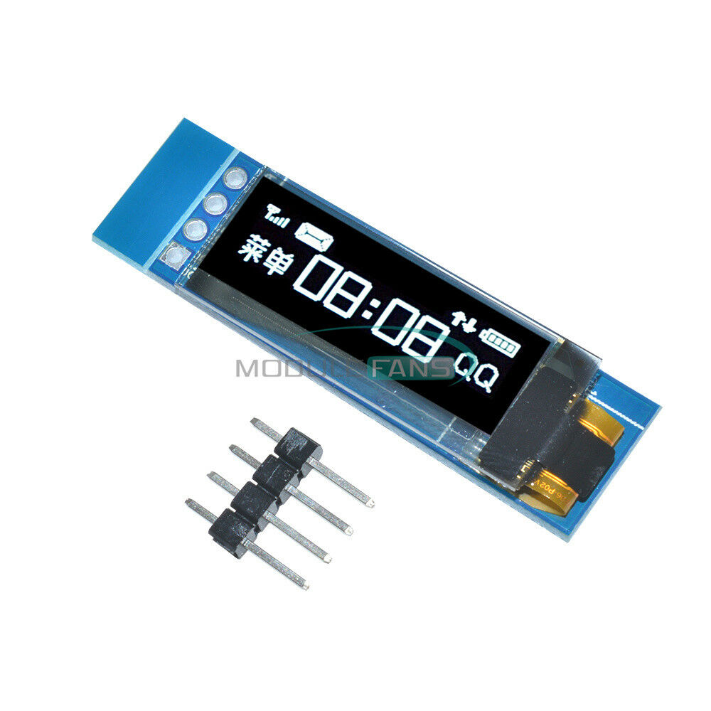 0.91" IIC I2C Serial OLED LCD Display 128x32 3.3V/5V AVR PIC STM32 Arduino White