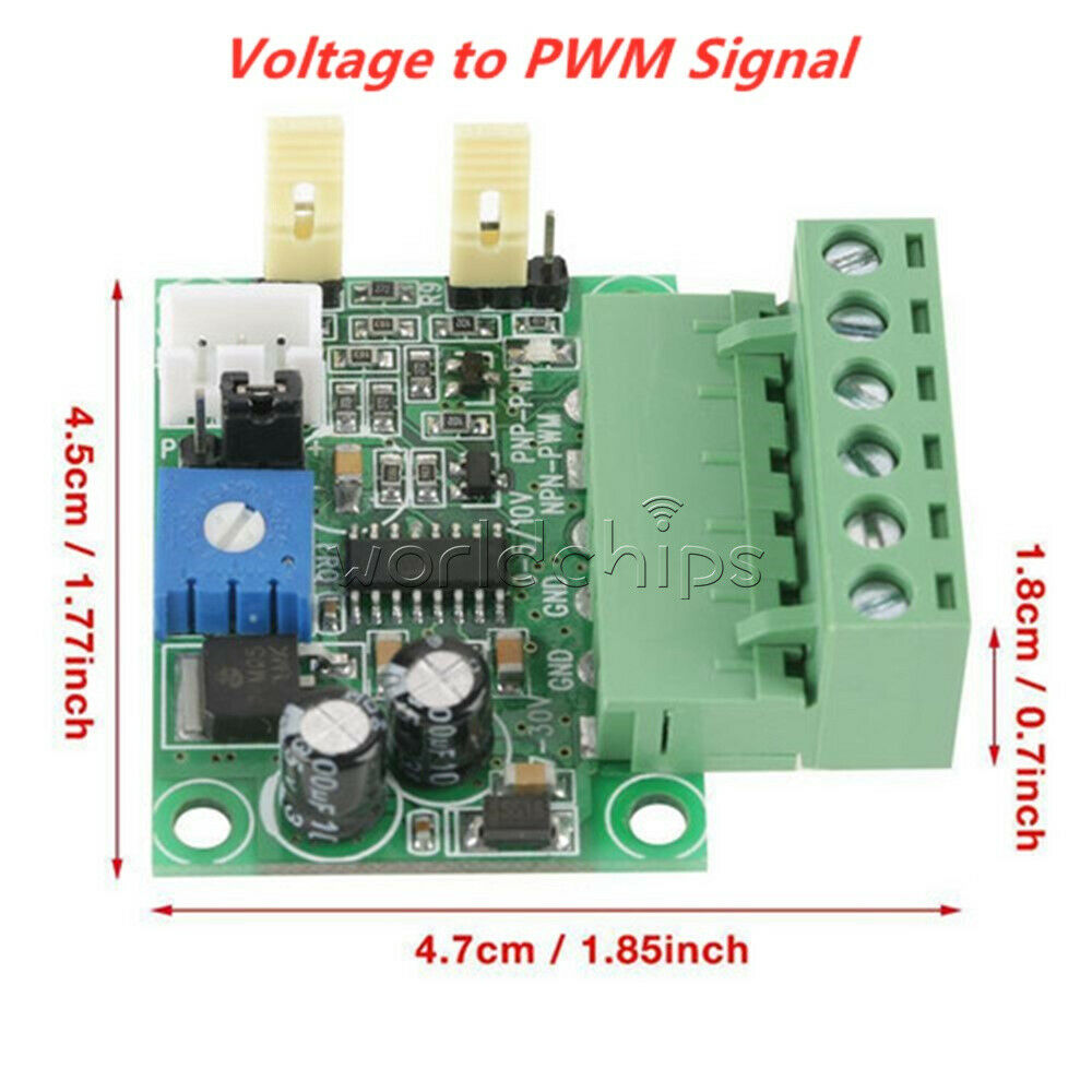 Digital Analog Input Voltage to PWM Signal Converter Module 0-5V/0-10V to 0-100%