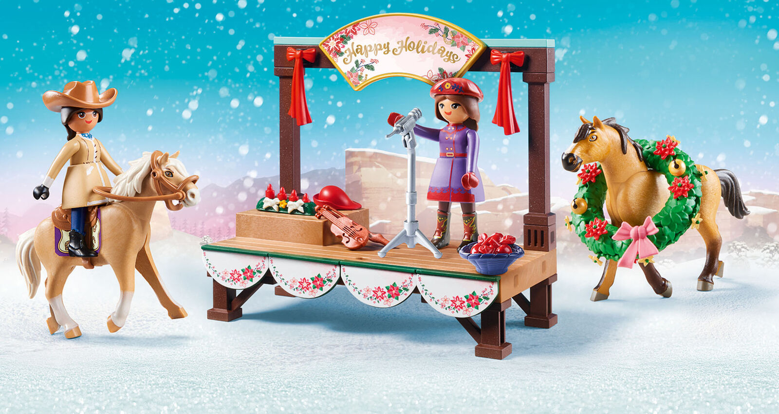 70396 Playmobil DreamWorks SpiritÂ© Christmas Concert Suitable for ages 4 years a