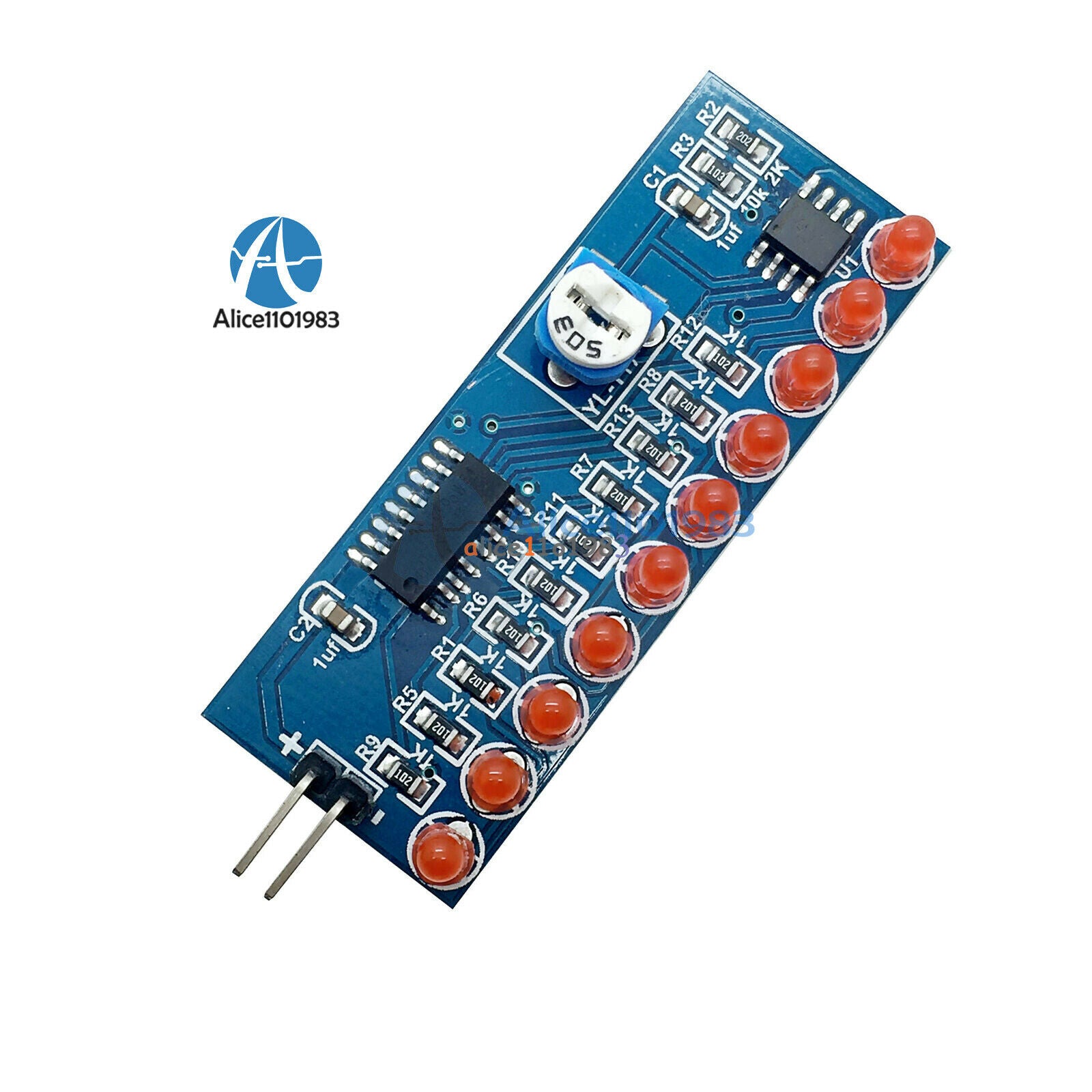 NE555+CD4017 Running LED Flow LED Light Electronic Production Suite DIY Kit