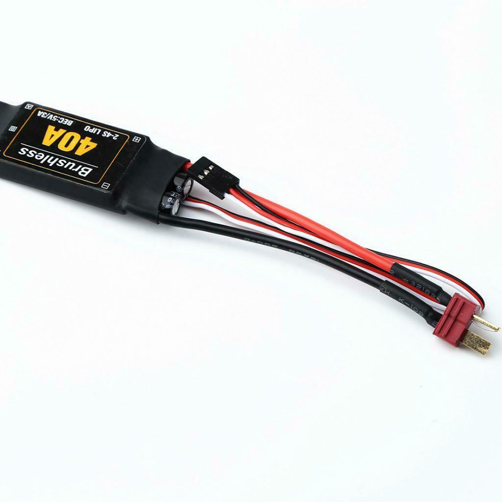 40A ESC Brushless  â€‹â€‹Controller with T Connector And 3.5mm Banana