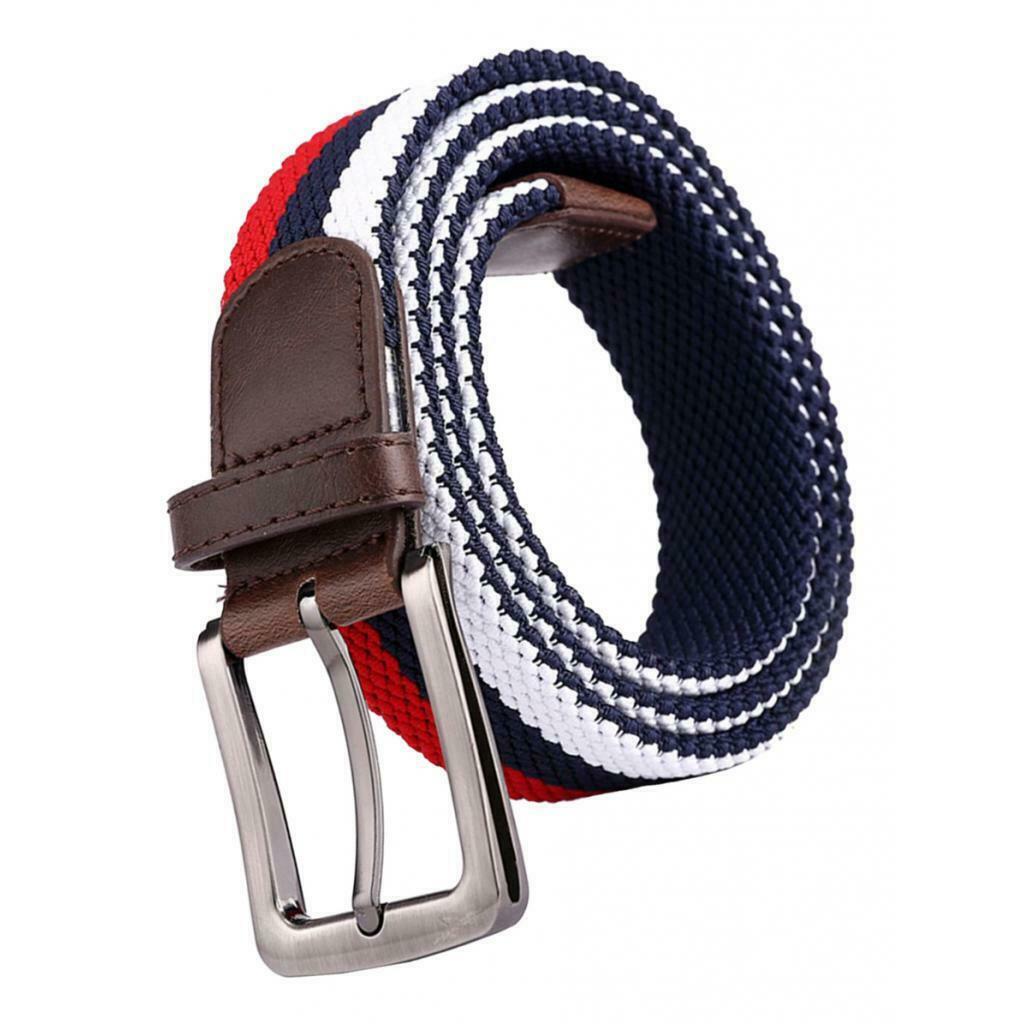 Knitted Canvas Belt Outdoor Webbing Belt Military Pin Buckle Waistband Strap
