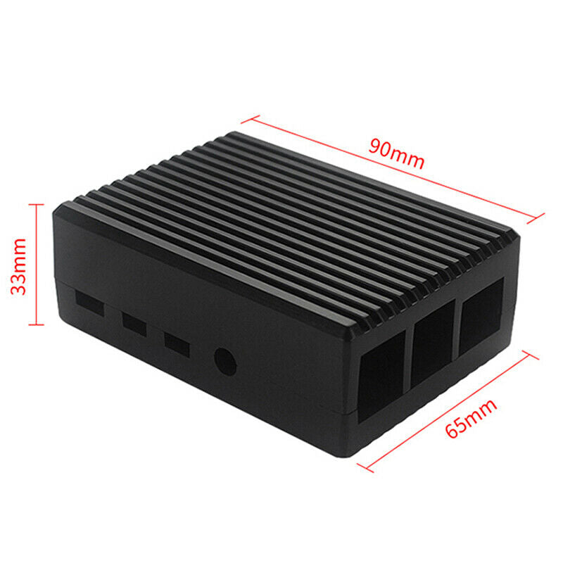 For GeeekPi Raspberry Pi 4 CNC Aluminum Case with Fan Heatsinks for Pi 4B;S*JDF