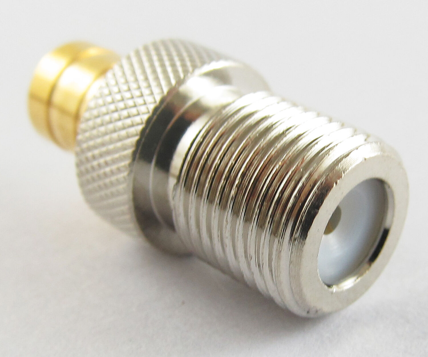 1pc Brass SMB Female to F-Type Female Jack Straight RF Adapter Connector New