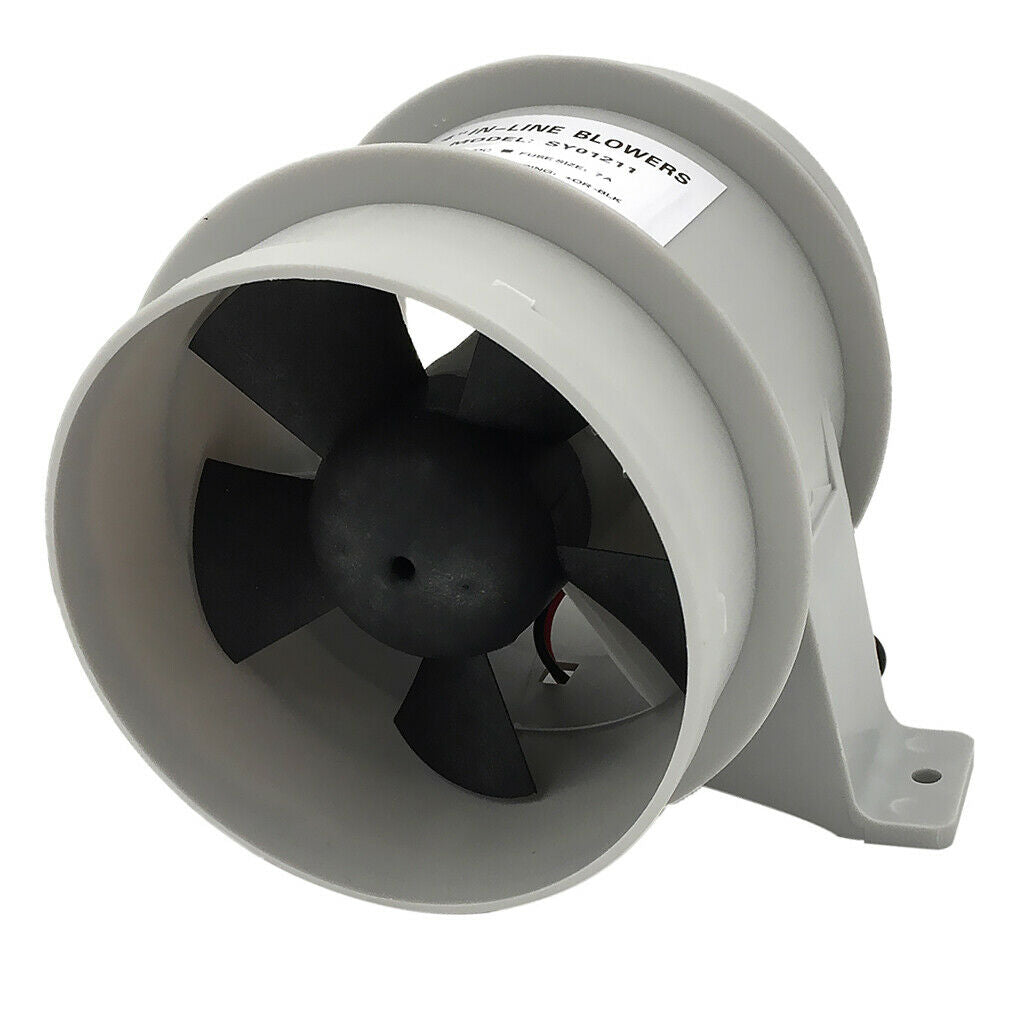 2x 4A High Air Flow In-Line Blower Boat Quiet Bilge Blower Water Resistant