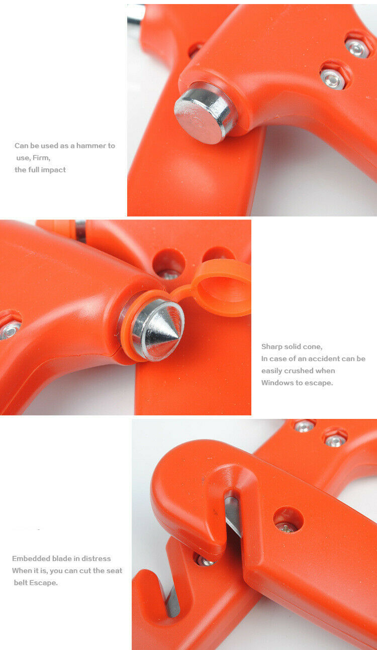 Safety Hammer Emergency Car Glass Breaker Seatbelt Cutter Window Escape Tool