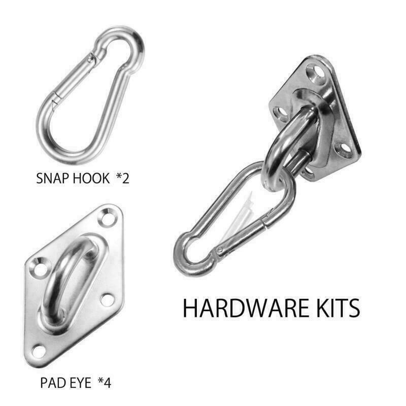 Mounting Stainless Sun Sail Accessory Hardware Screw Kit + 8x Steel ZM Shade 16X