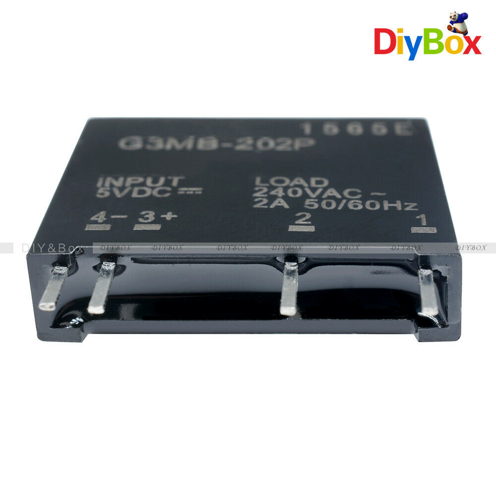 5x G3MB-202P-5VDC DC-AC PCB SSR In 5V DC Out 240V AC 2A Solid State Relay Module