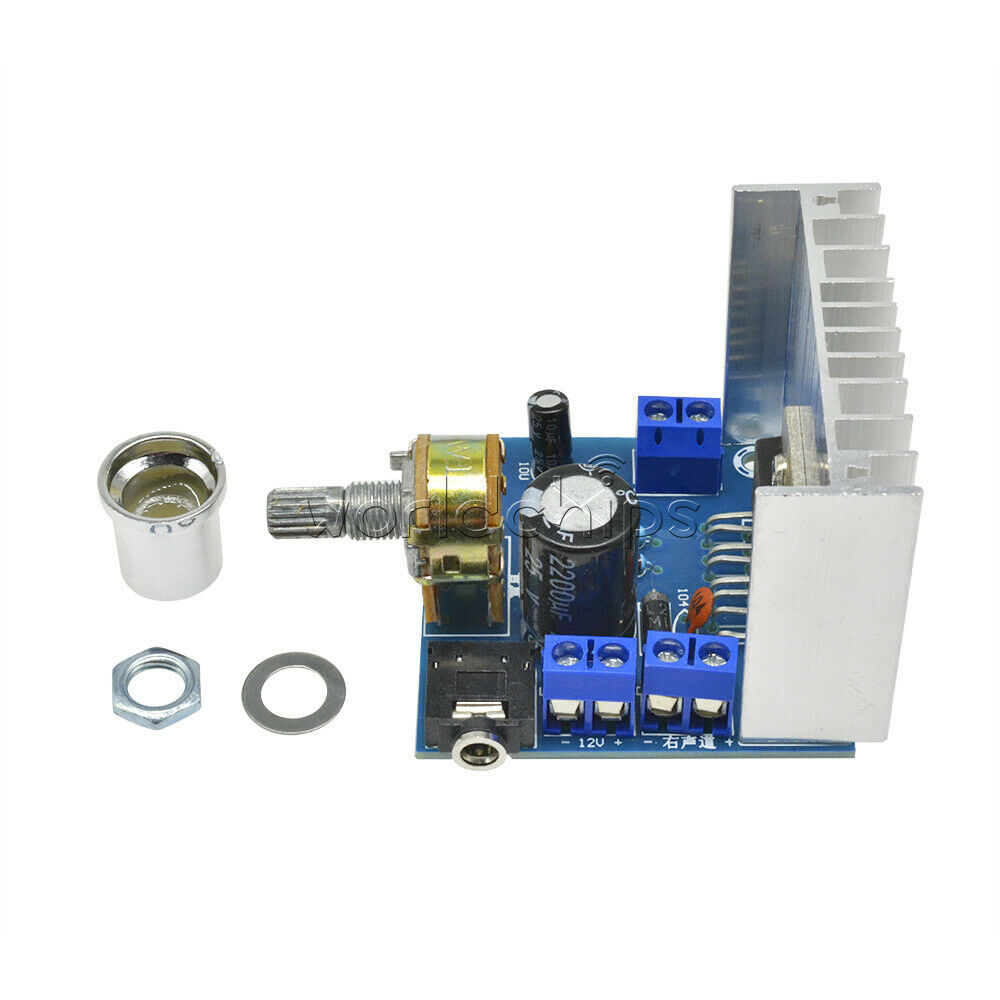 Dual-Channel 2.0 AC/DC 12V TDA7297 2*15W Digital Audio Amplifier DIY Kit Module