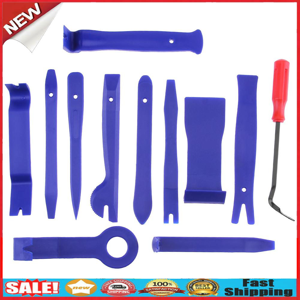 12pcs/Set Audio Stereo Universal Panel Remover Screwdriver Repair Tool Kit @