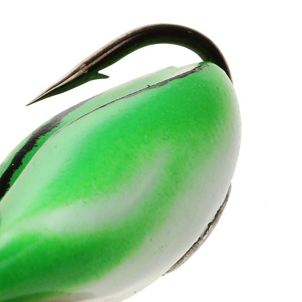 The Most vivid Durable Ray Frog Fishing Lure Soft Bionic Bait Lead Head Hook