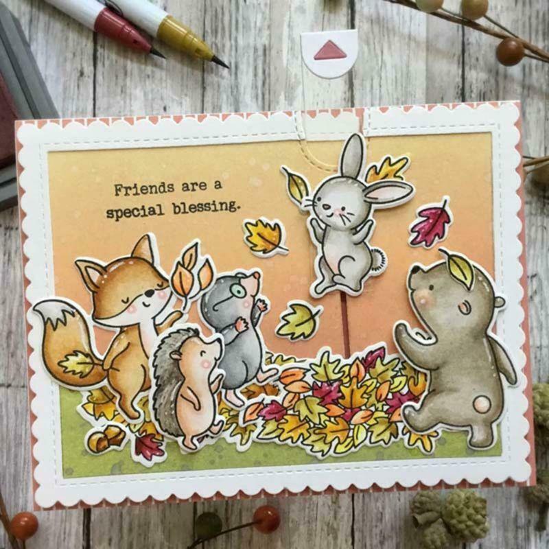 Animal Friends Metal Cutting Dies Stencil DIY Scrapbooking Paper Card Embossing