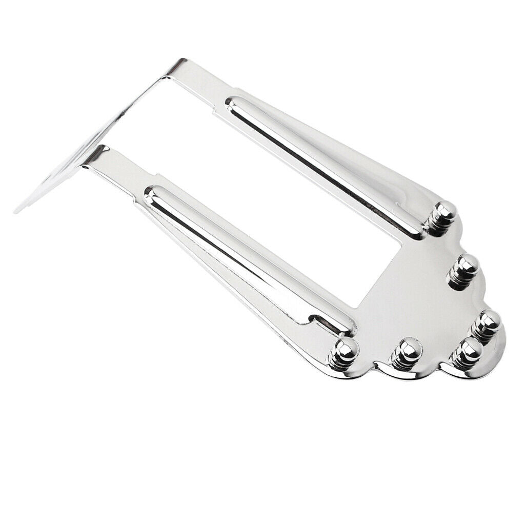 6 Strings Tailpiece Bridge for Jazz Archtop Electric Acoustic Guitar Parts