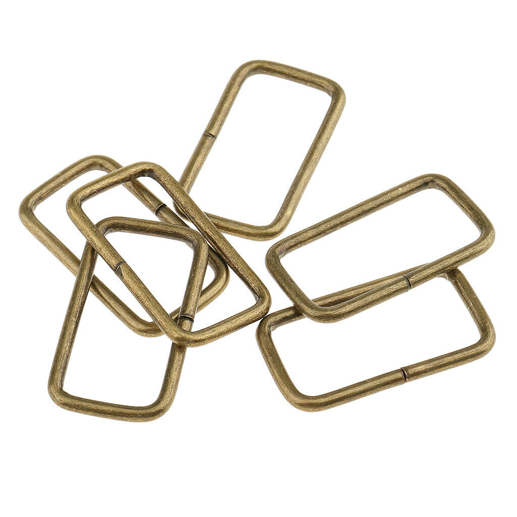 40pcs Metal Adjustable Buckles Square Bag