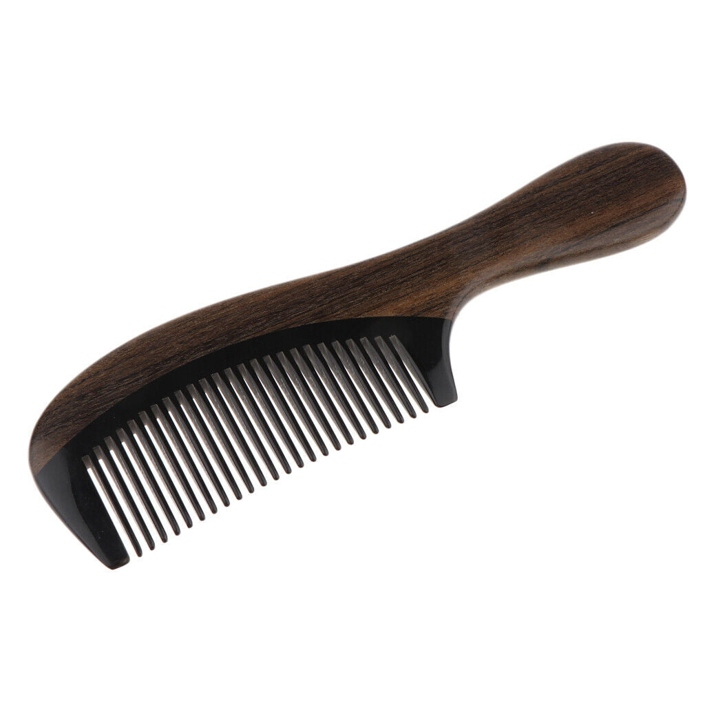 Pro Handmade Polishing Natural Wooden Comb Humanization Scalp Massager
