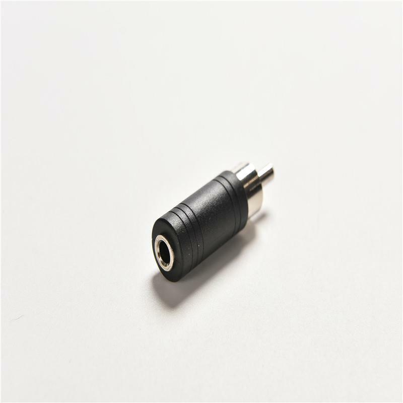 5Pcs RCA Male Plug to 1/8 3.5mm Female Jack Audio Adapter Converter Connec.l8